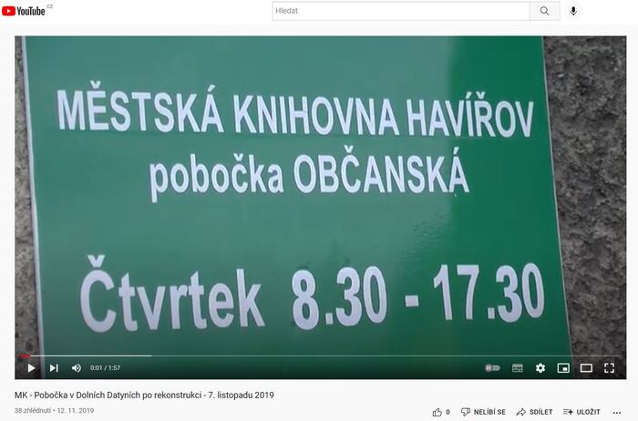 Městská knihovna Havířov pobočka Dolní Datyně